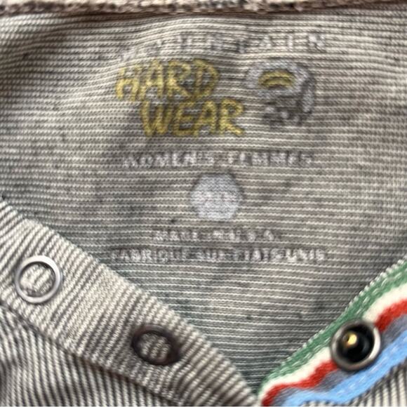 Mountain Hard Wear Base Layer Henley Womens Small Snap Neck Tan Lightweight - Picture 6 of 10